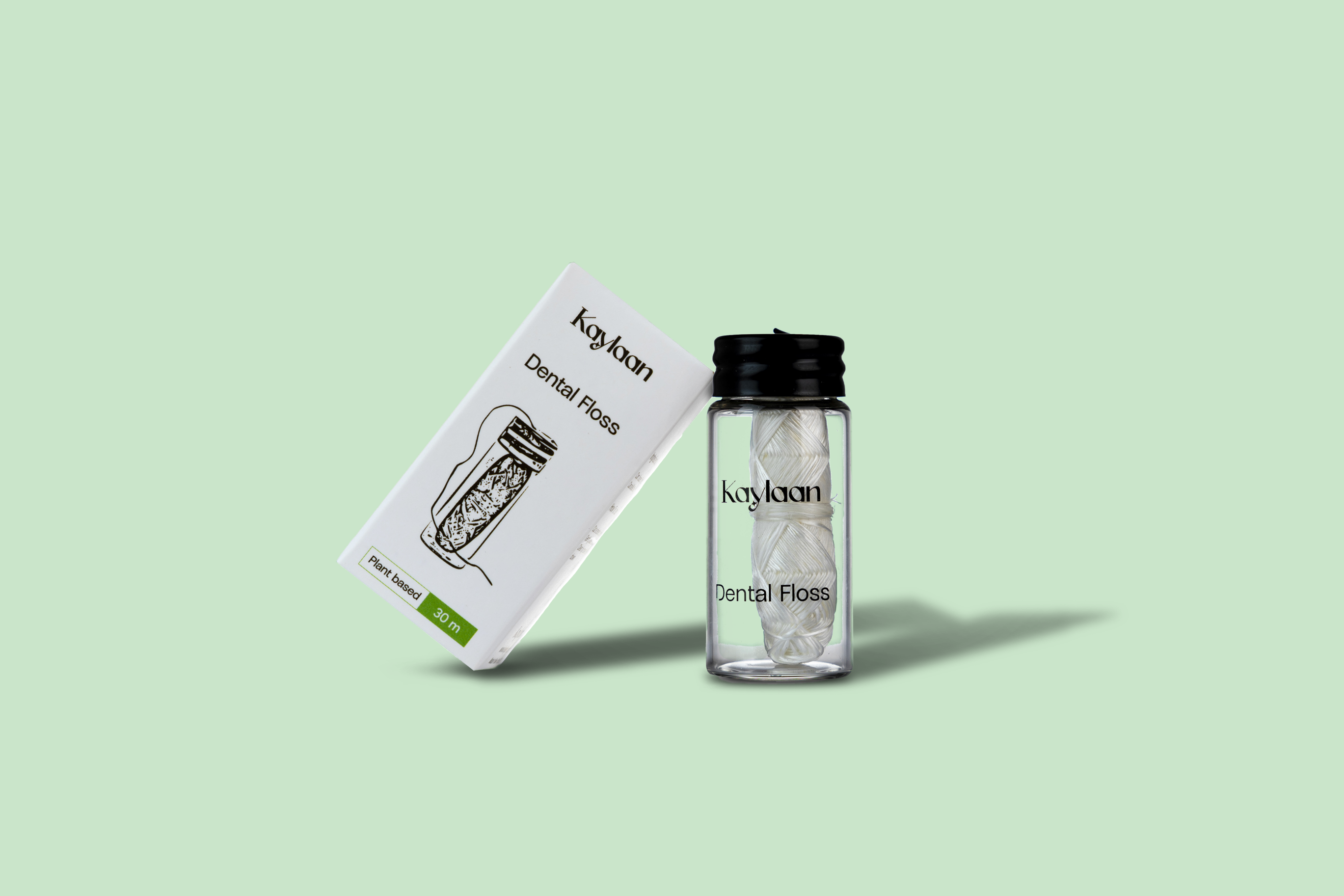 Kaylaan Vegan Dental Floss Refills – Mint, (Pack of 2)