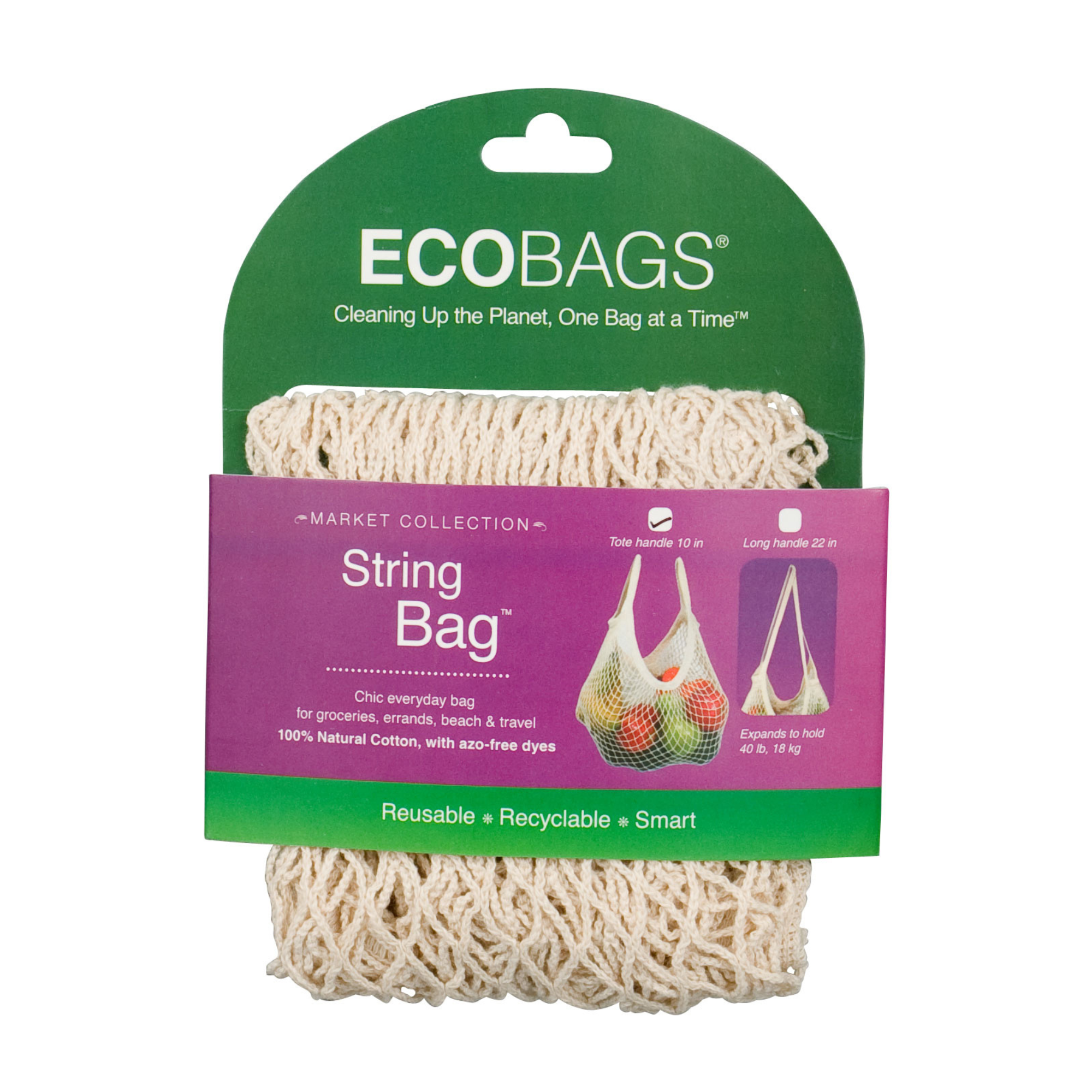 Natural Cotton String Bag - Retired Packaging: Natural / Tote