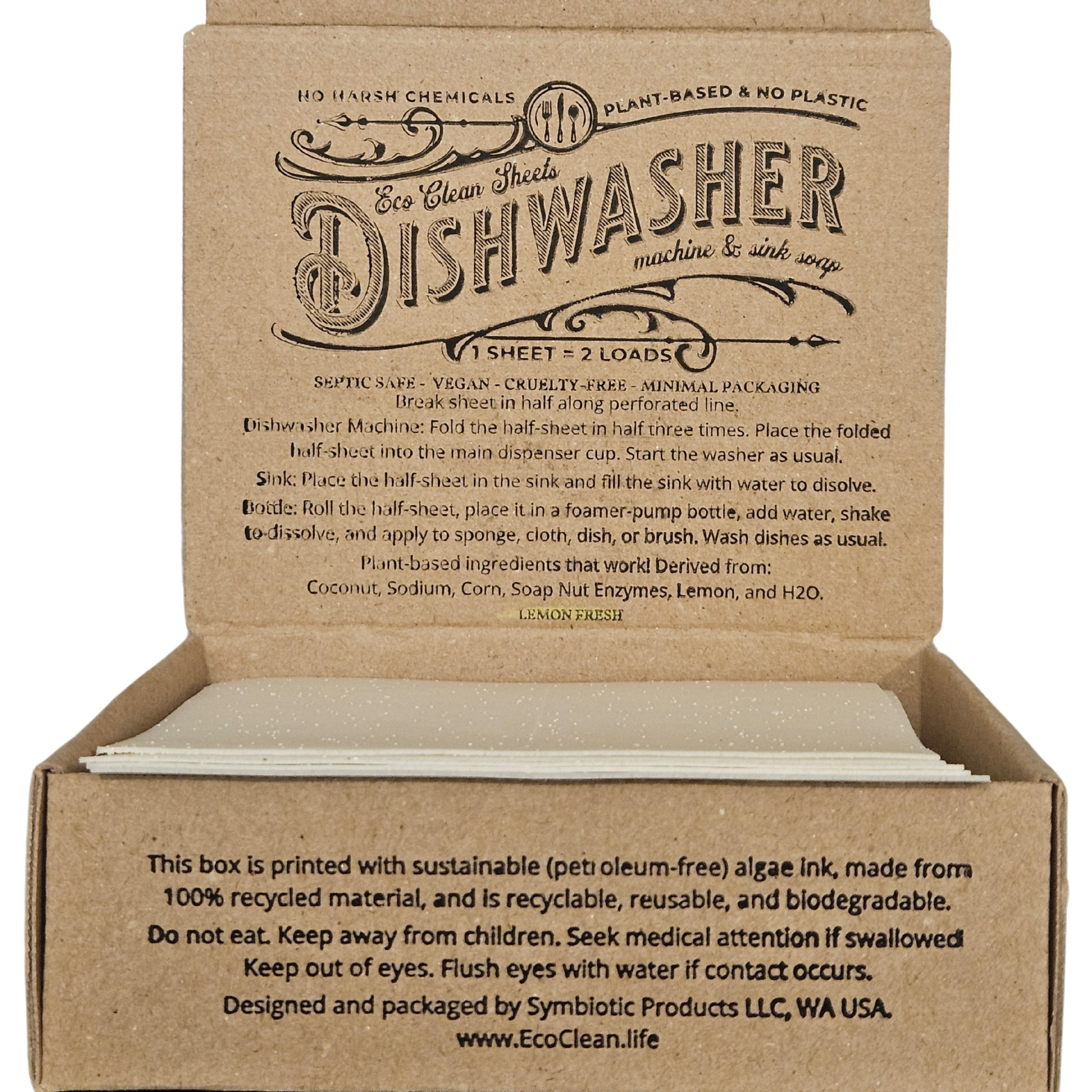 Dishwasher Sheet - 2 Loads