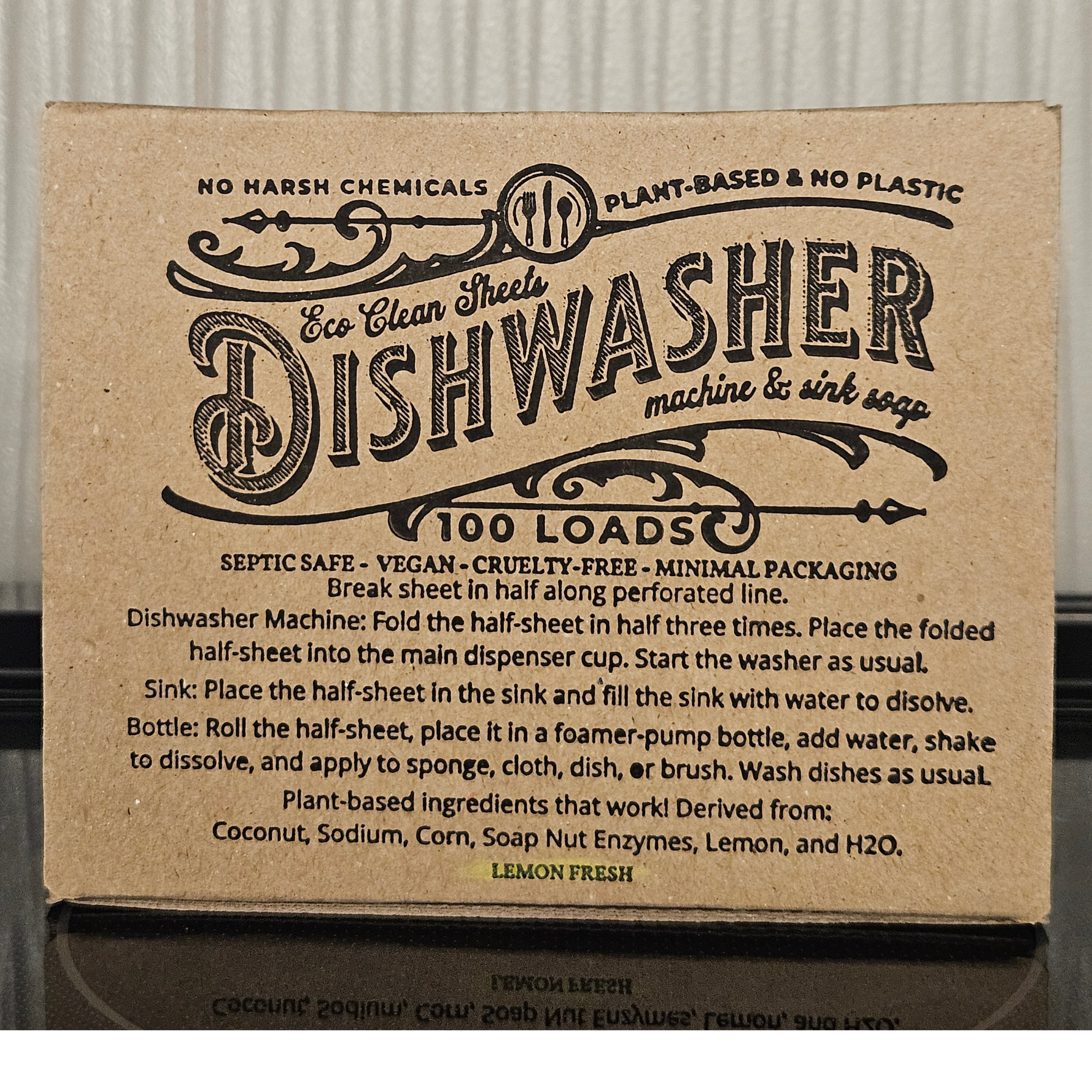 Dishwasher Sheet - 2 Loads