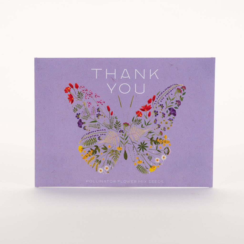 Thank You Butterfly Pollinator - Pollinator Flower Mix Seed Packets
