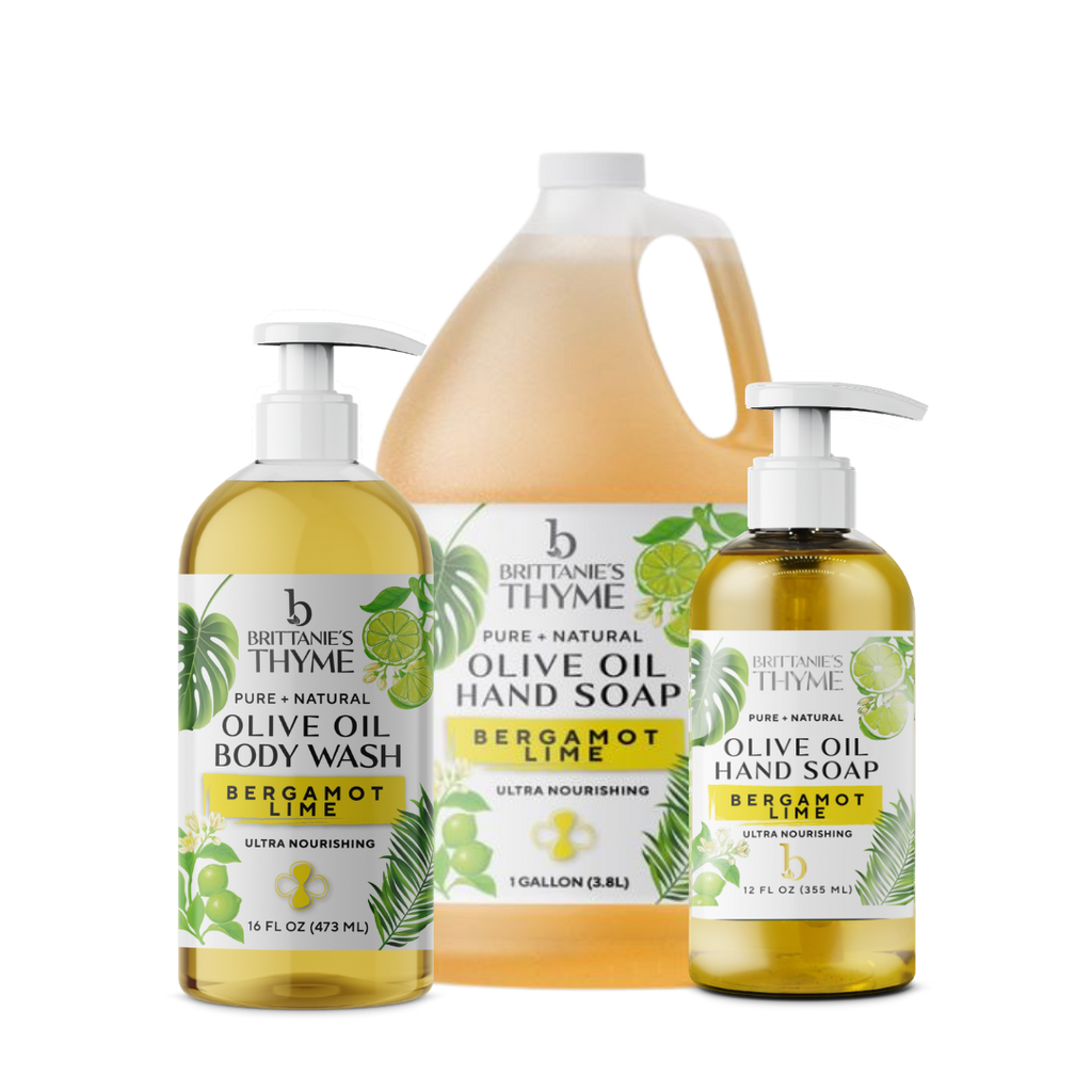 Bergamot Lime Olive Oil Hand Soap: 12oz