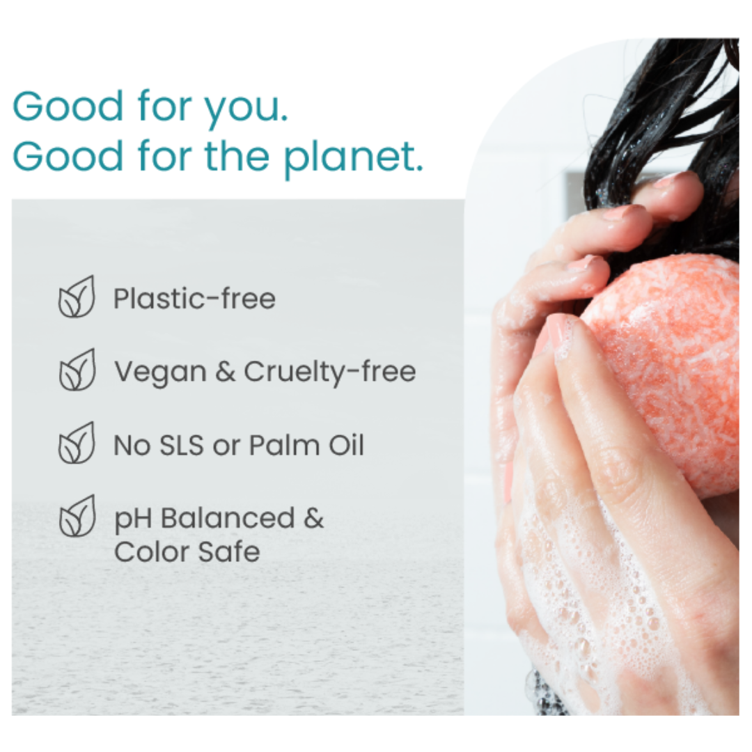 Coconut Vanilla Vegan Shampoo Bar: Smoothing, Palm Oil-Free