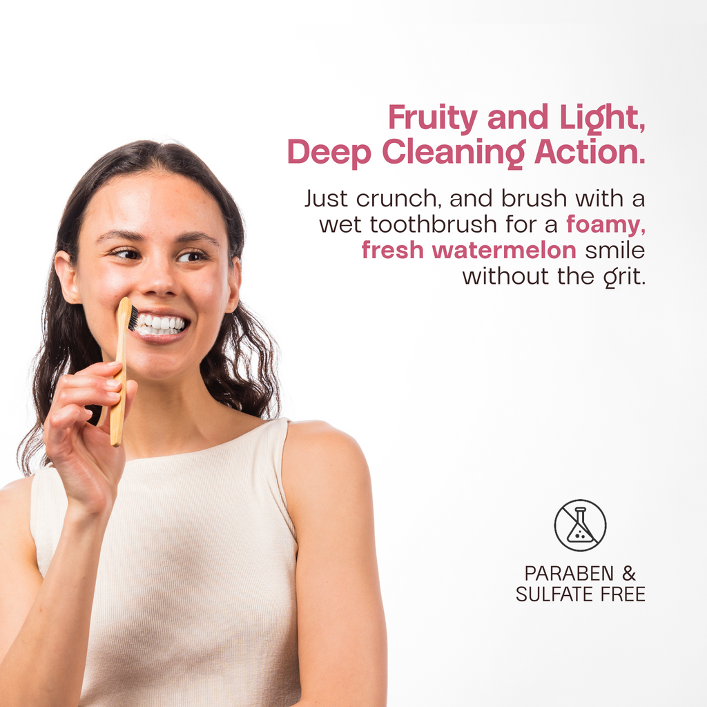 Kaylaan Watermelon Toothpaste Tablets Refill – With Fluoride
