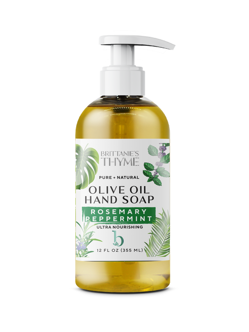 Rosemary Peppermint Olive Oil Hand Soap: 12oz