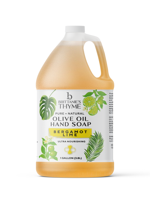 Bergamot Lime Olive Oil Hand Soap: 12oz
