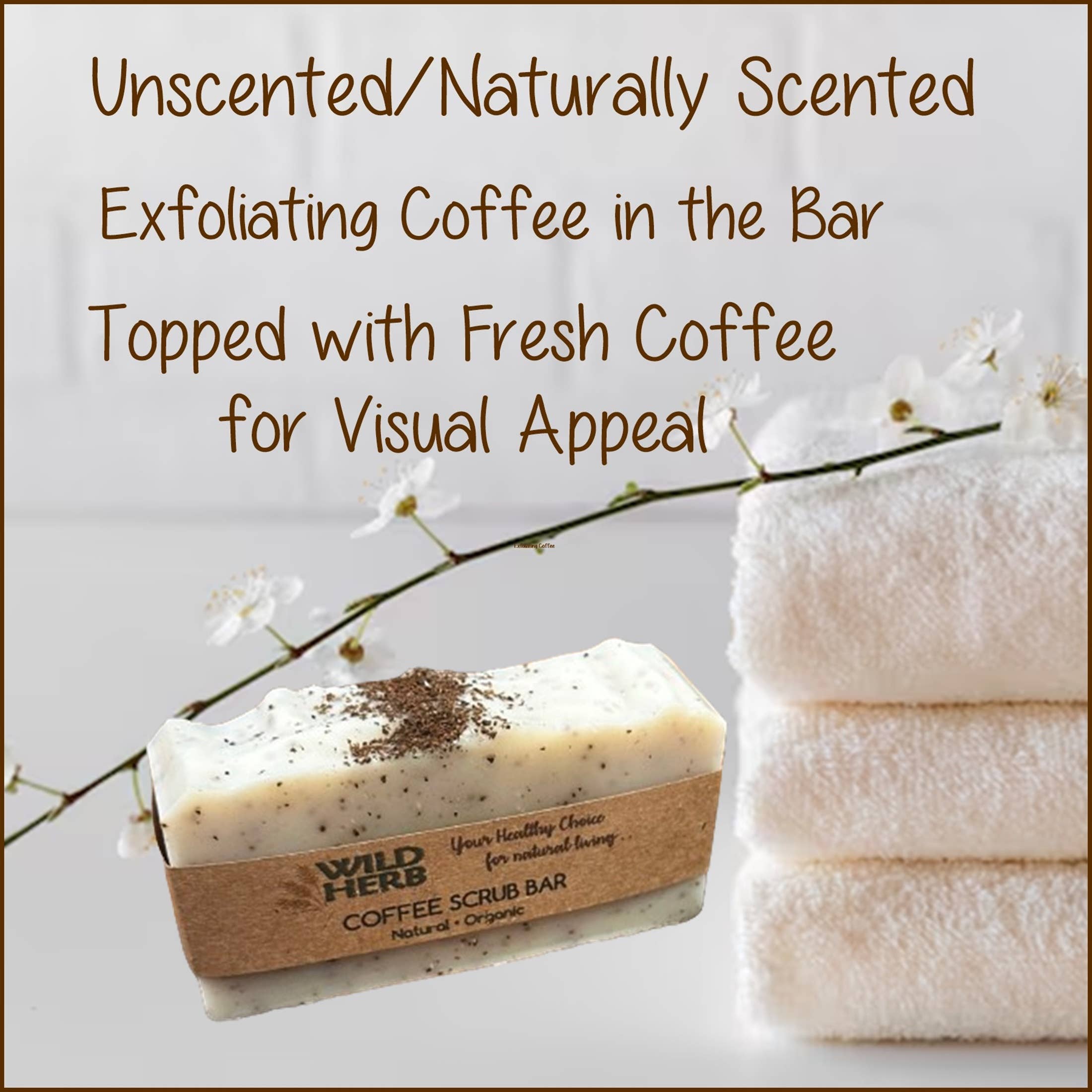Coffee Scrub Bar | All Natural Soap Bar Nut Free