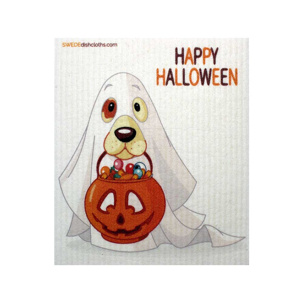 SWEDEdishcloths Halloween Ghost Dog