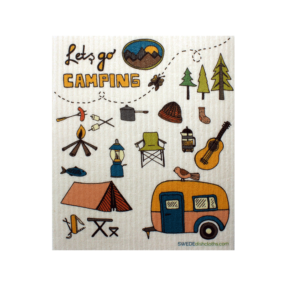 SWEDEdishcloths Lets Go Camping