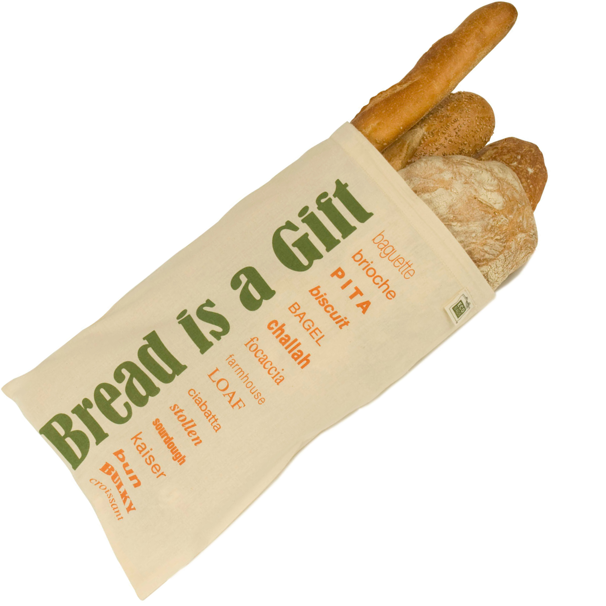 Organic Cotton Reusable Bread Bag