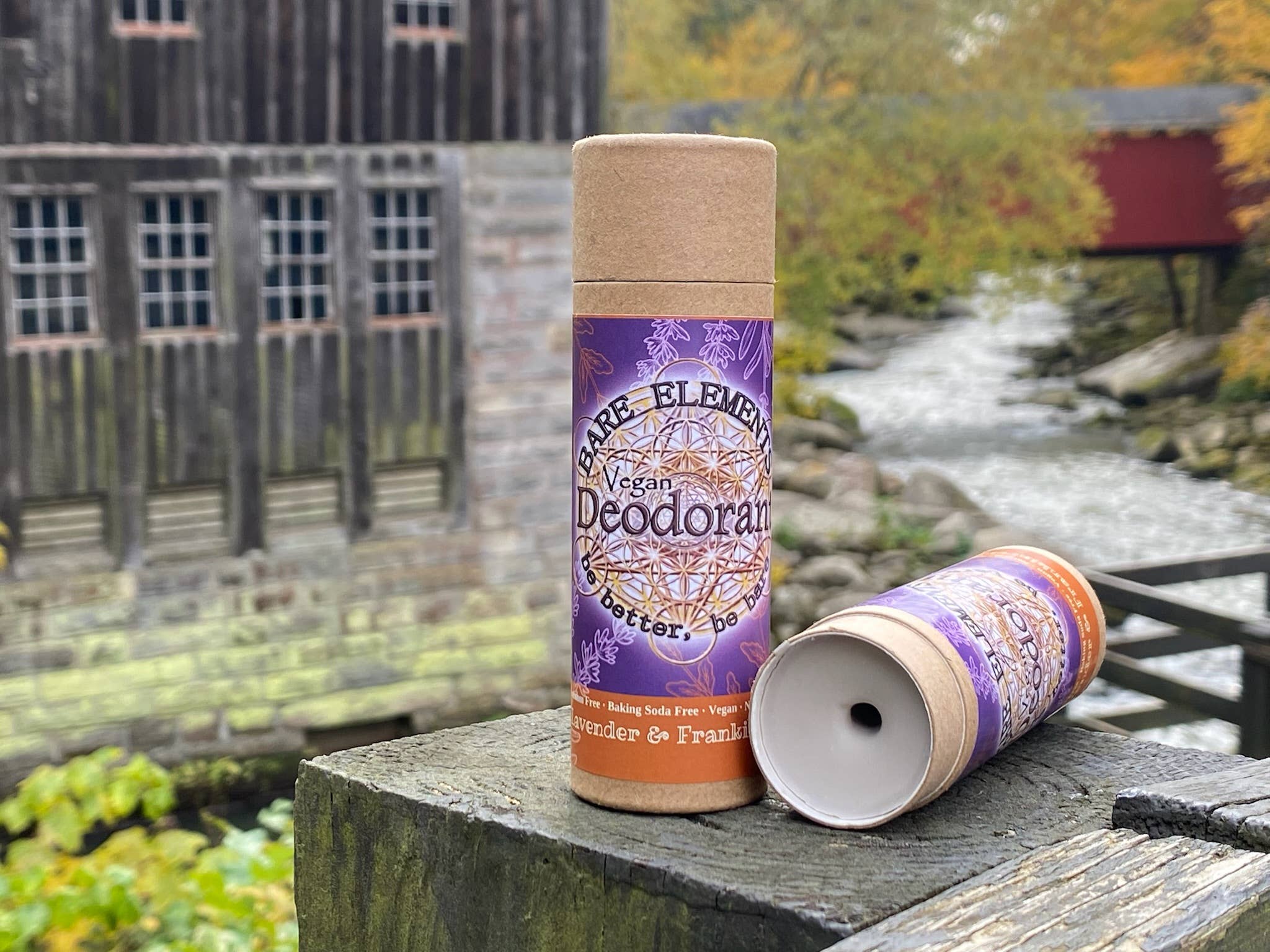 Deodorant - 3 fl oz Paper Push-Up Stick: Patchouli & Cedarwood