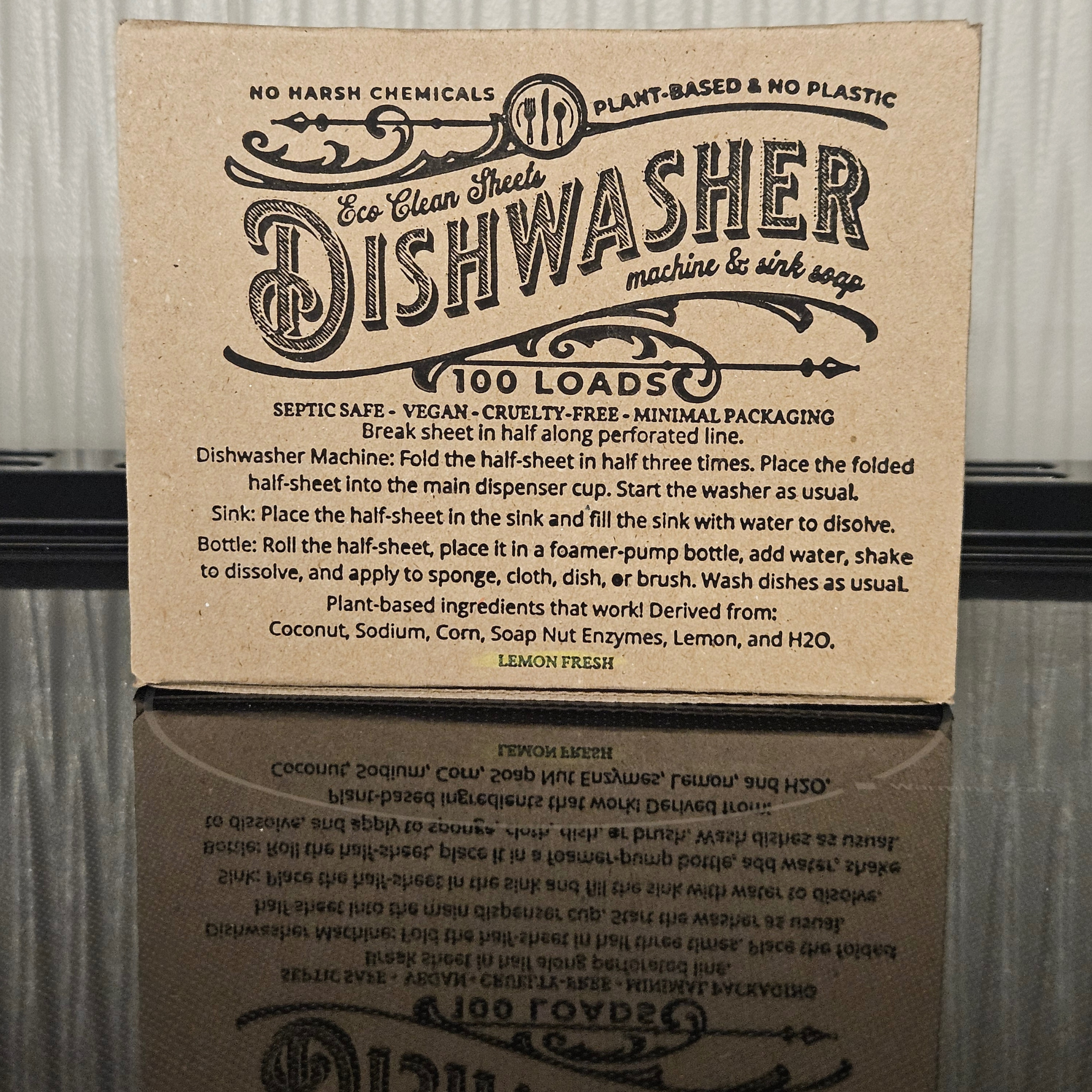 Dishwasher Sheet - 2 Loads