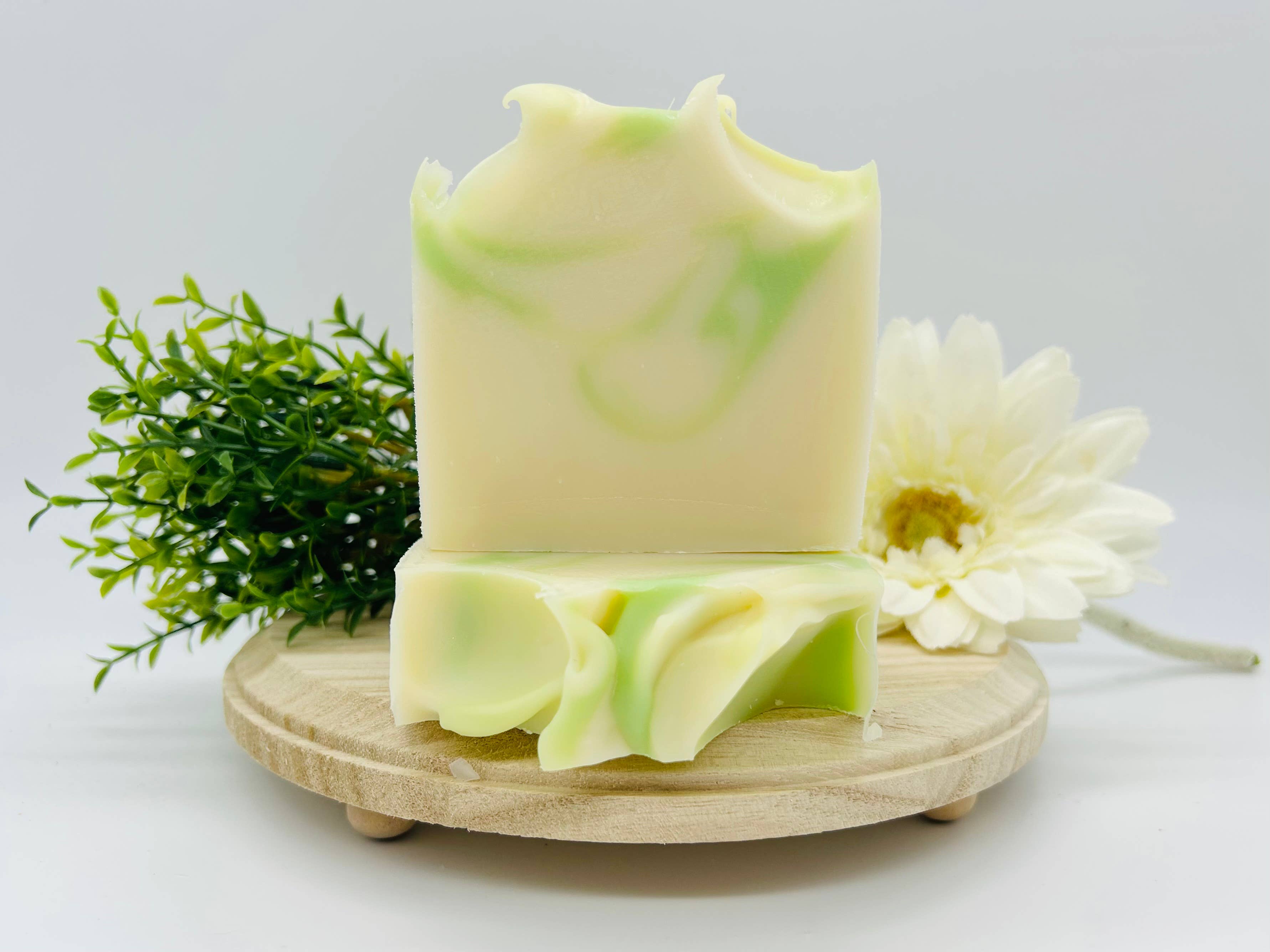 Saratoga Soap Bamboo Bergamot Handmade Soap Bar VEGAN COLD PROCESS