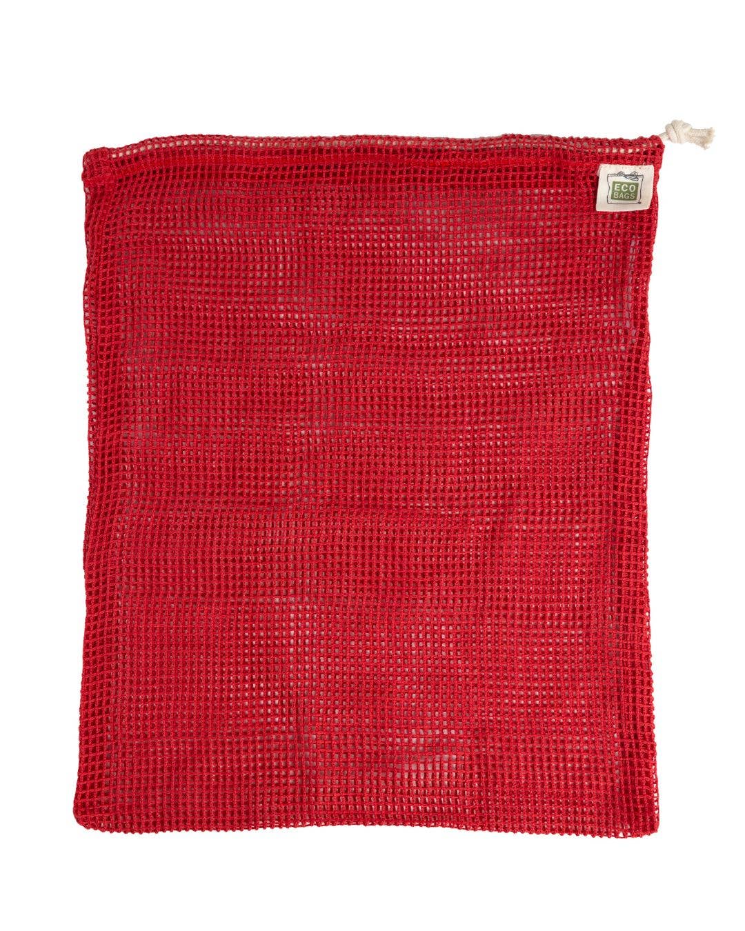 Organic Cotton Mesh Reusable Produce Bag - Chili / Large