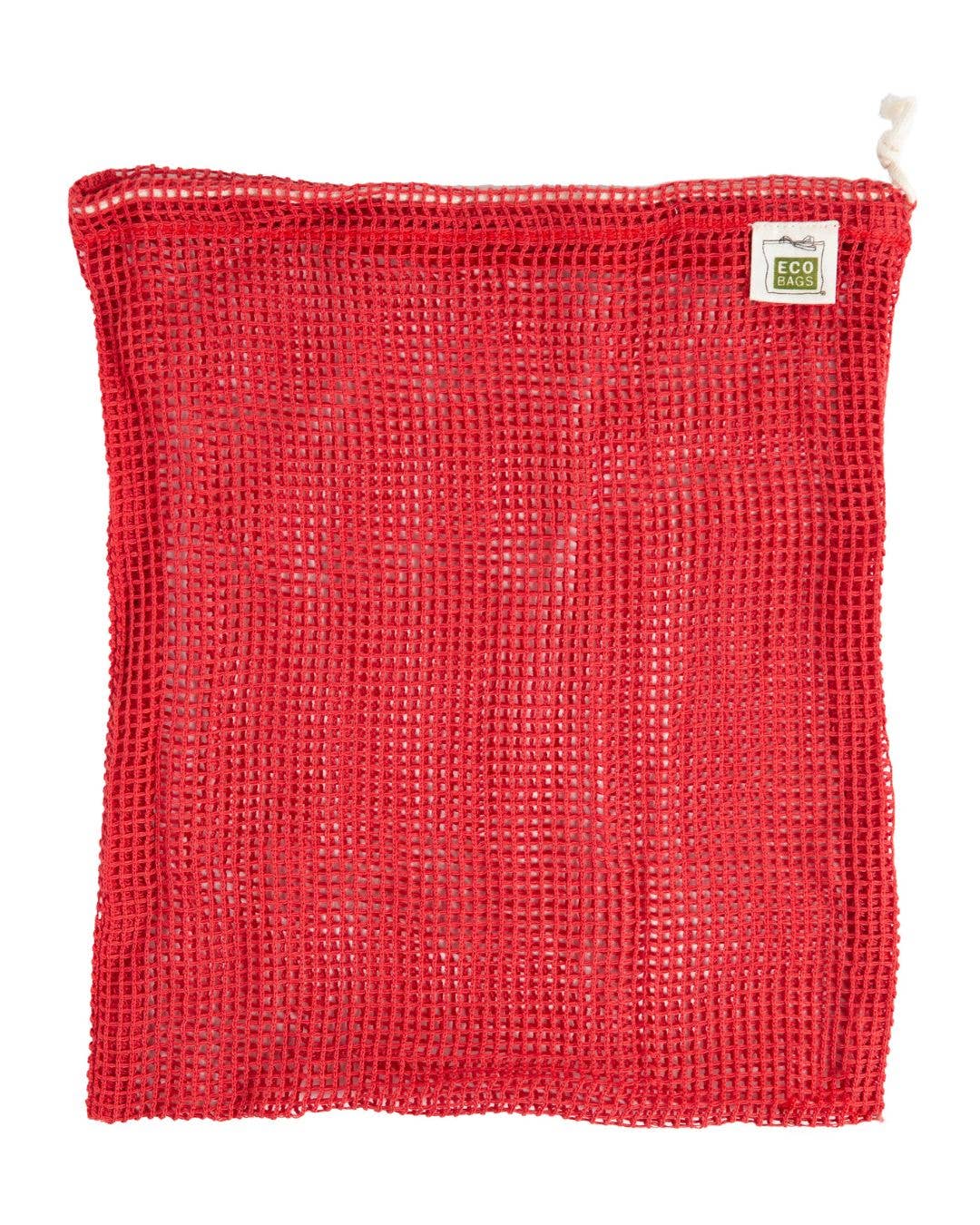 Organic Cotton Mesh Reusable Produce Bag - Chili / Large
