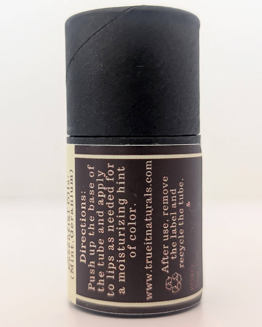 Naturally Tinted Geranium and Mint Lip Balm | Beeswax Tinted Lip Balm Tube