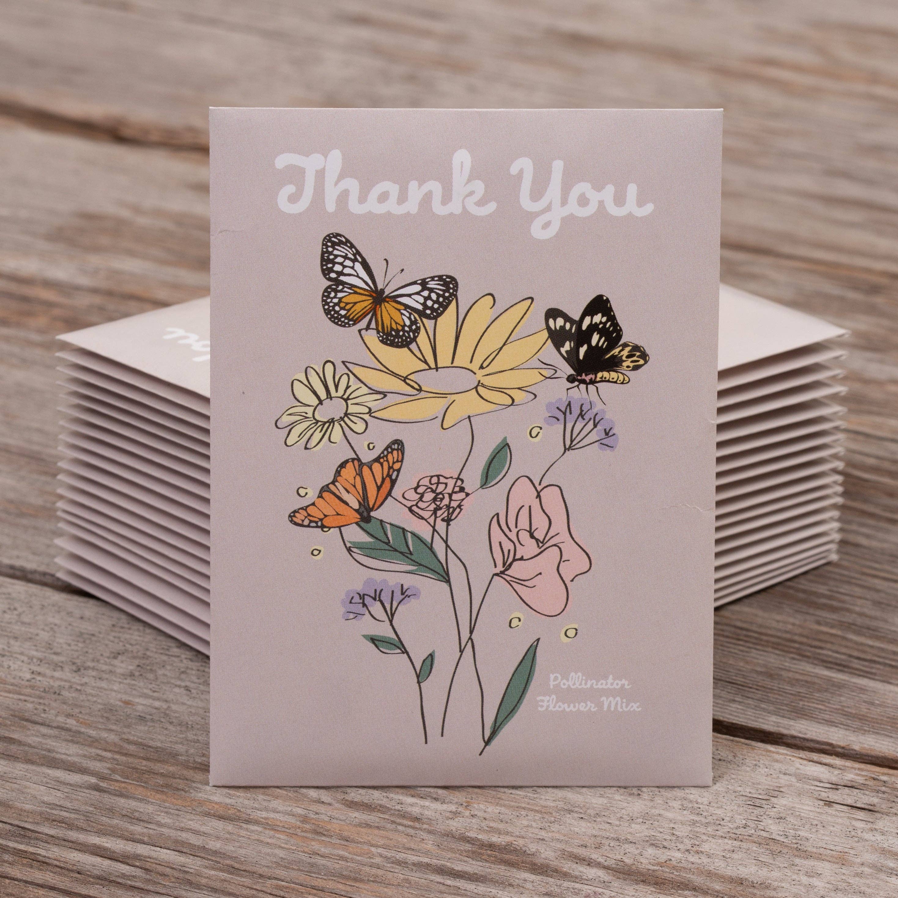 Thank You Butterfly - Pollinator Flower Mix Seed Packets