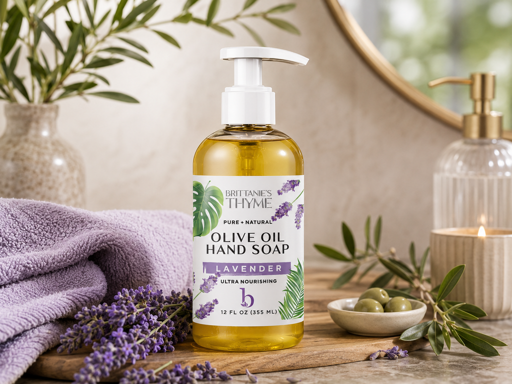 Lavender Olive Oil Hand Soap: 12oz