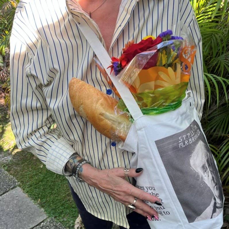 Big House Tote and Grocery Bag, In dog wine...
