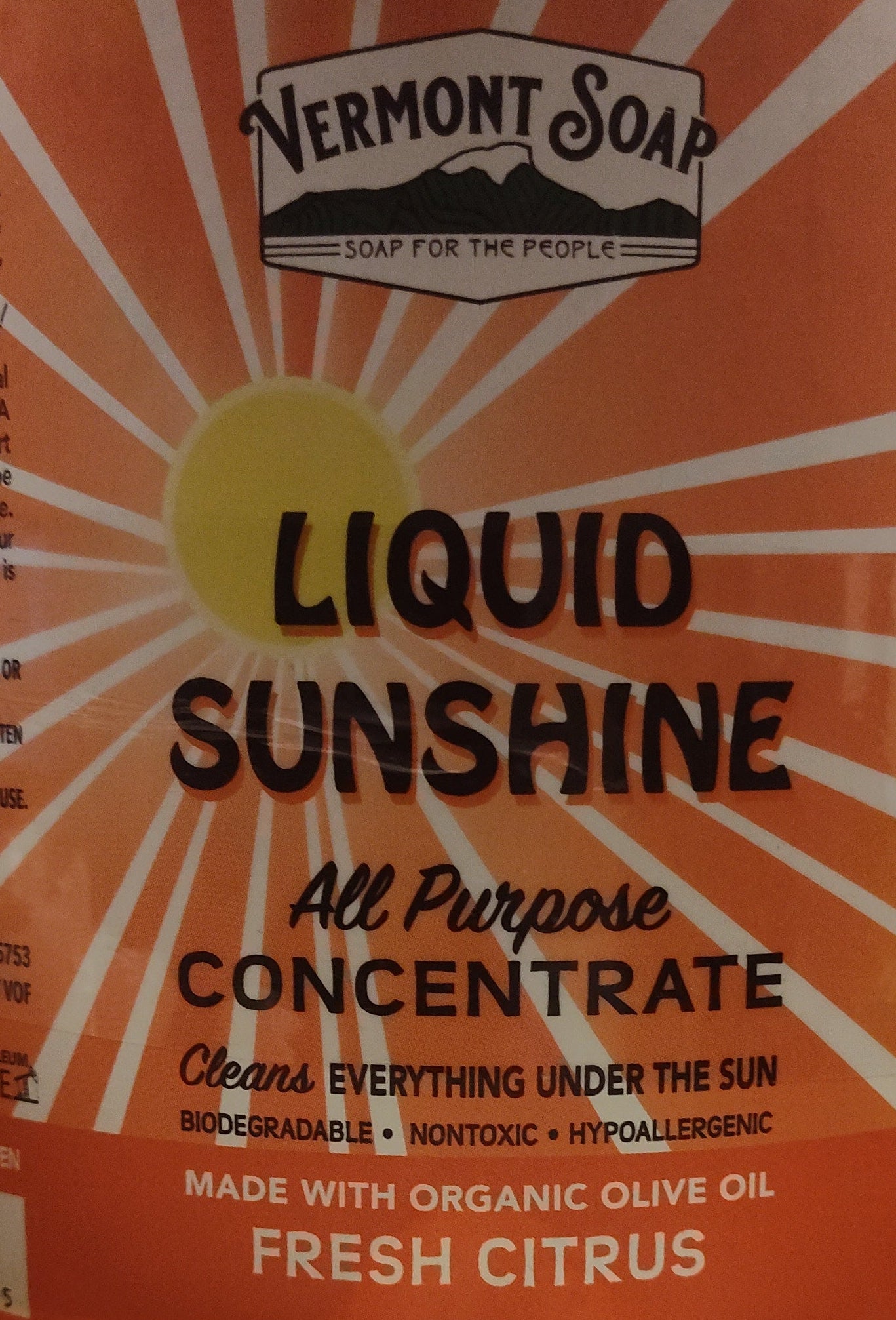 Liquid Sunshine All Purpose Cleaner Concentrate - Fresh Citrus - 8oz. glass bottle