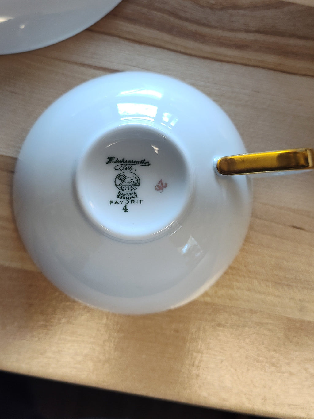 Hutschenreuther Selb Porcelain Pears Teacup and Saucer