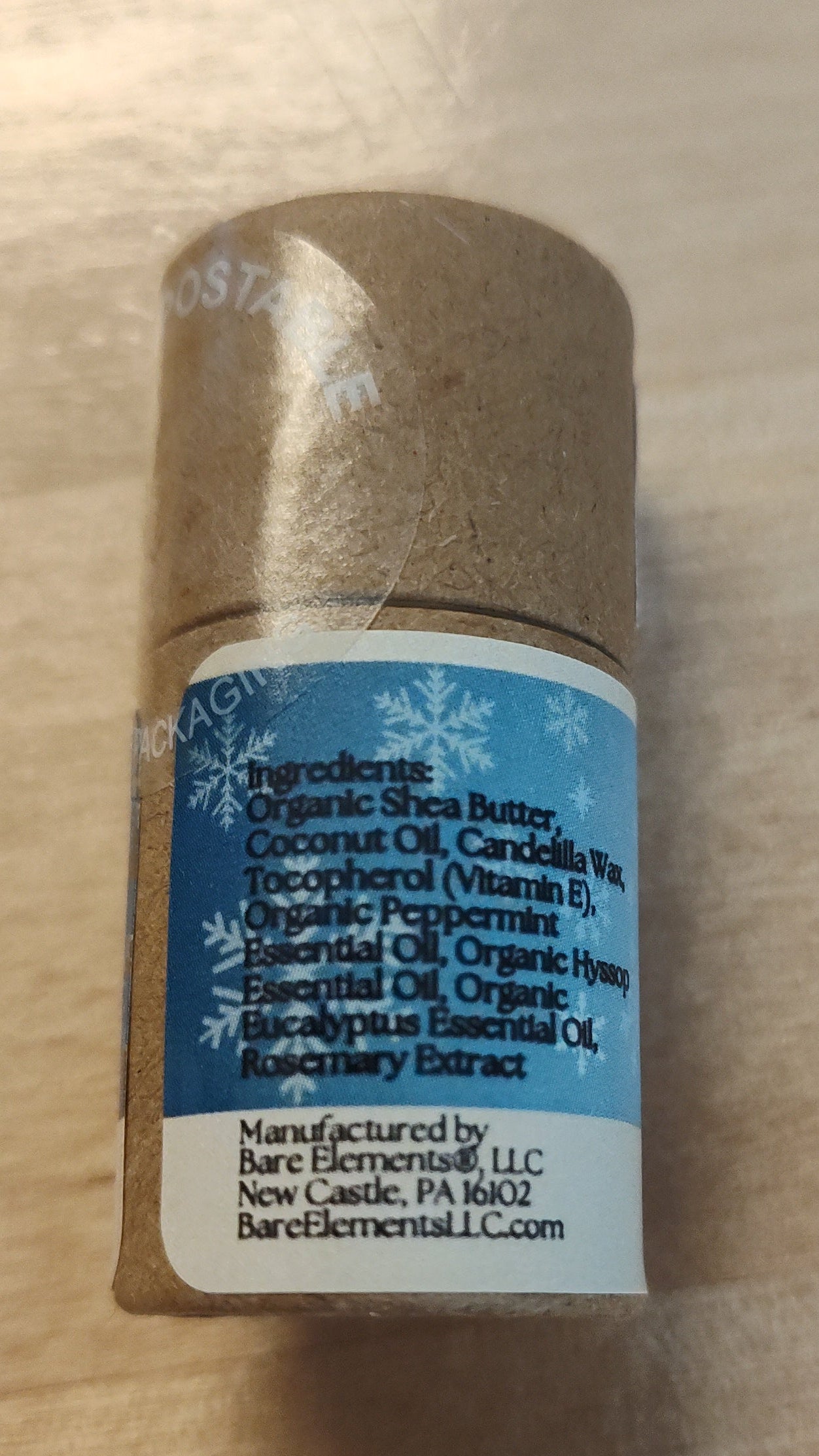 Lip Balm - Winter's Dream 1/4 oz Paper Push-Up Tube