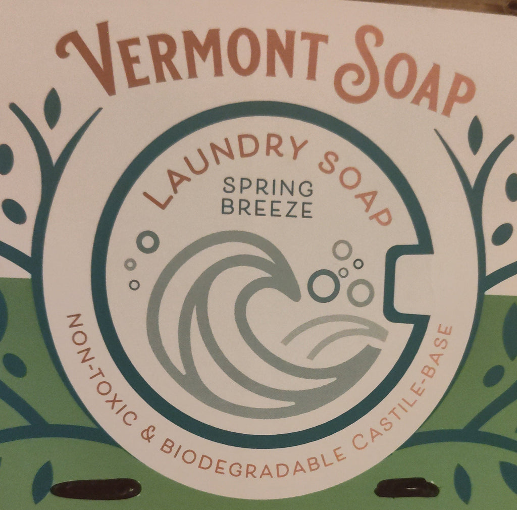 Laundry Soap Liquid - Spring Breeze - by The Vermont Soap Company. 8oz. glass bottle.