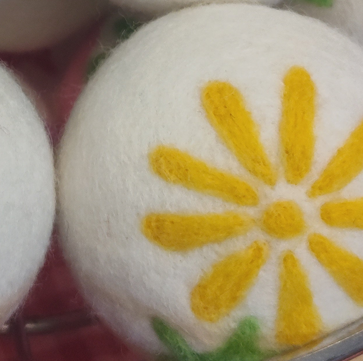 Flower Wool Dryer Balls