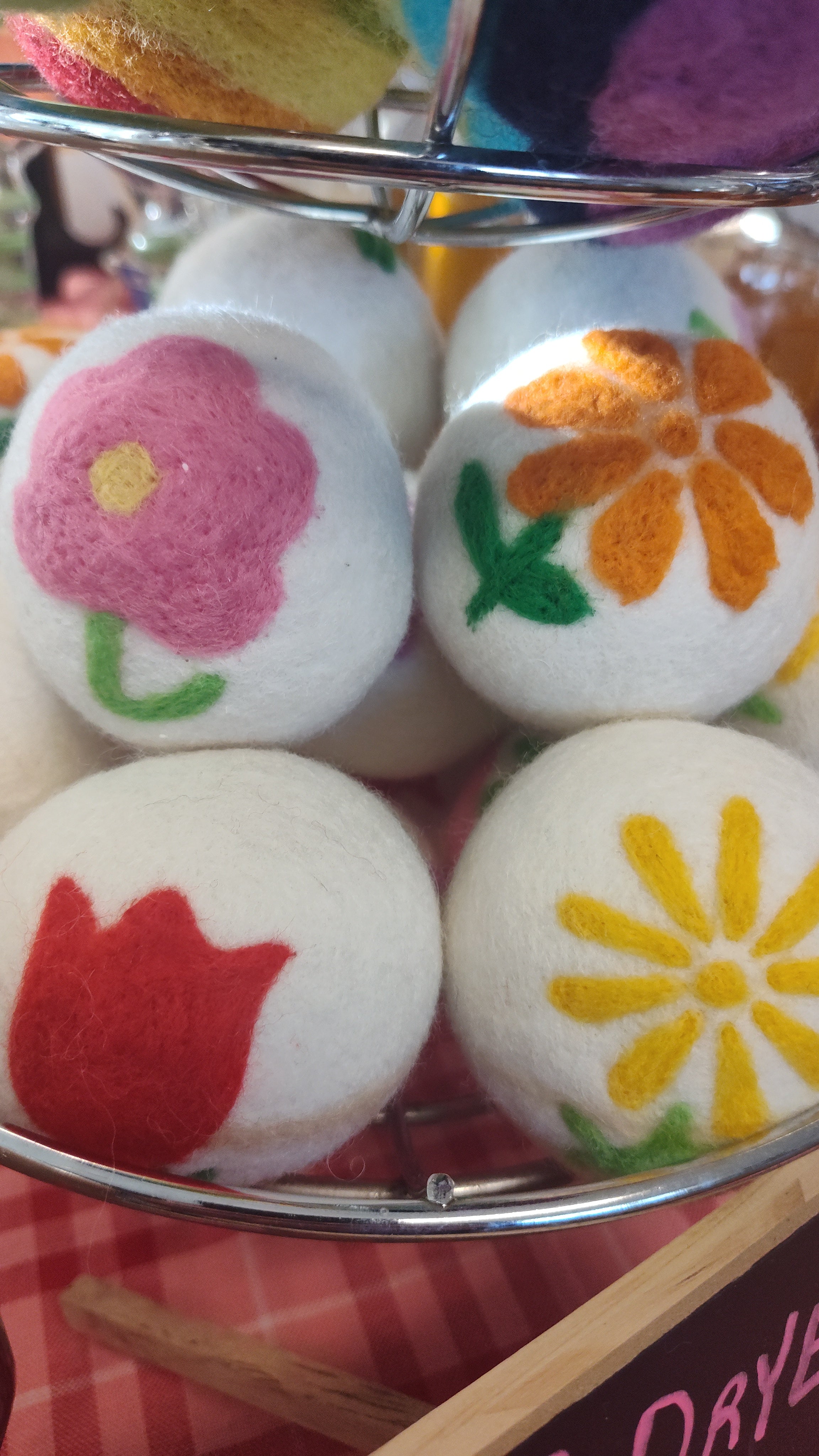 Flower Wool Dryer Balls