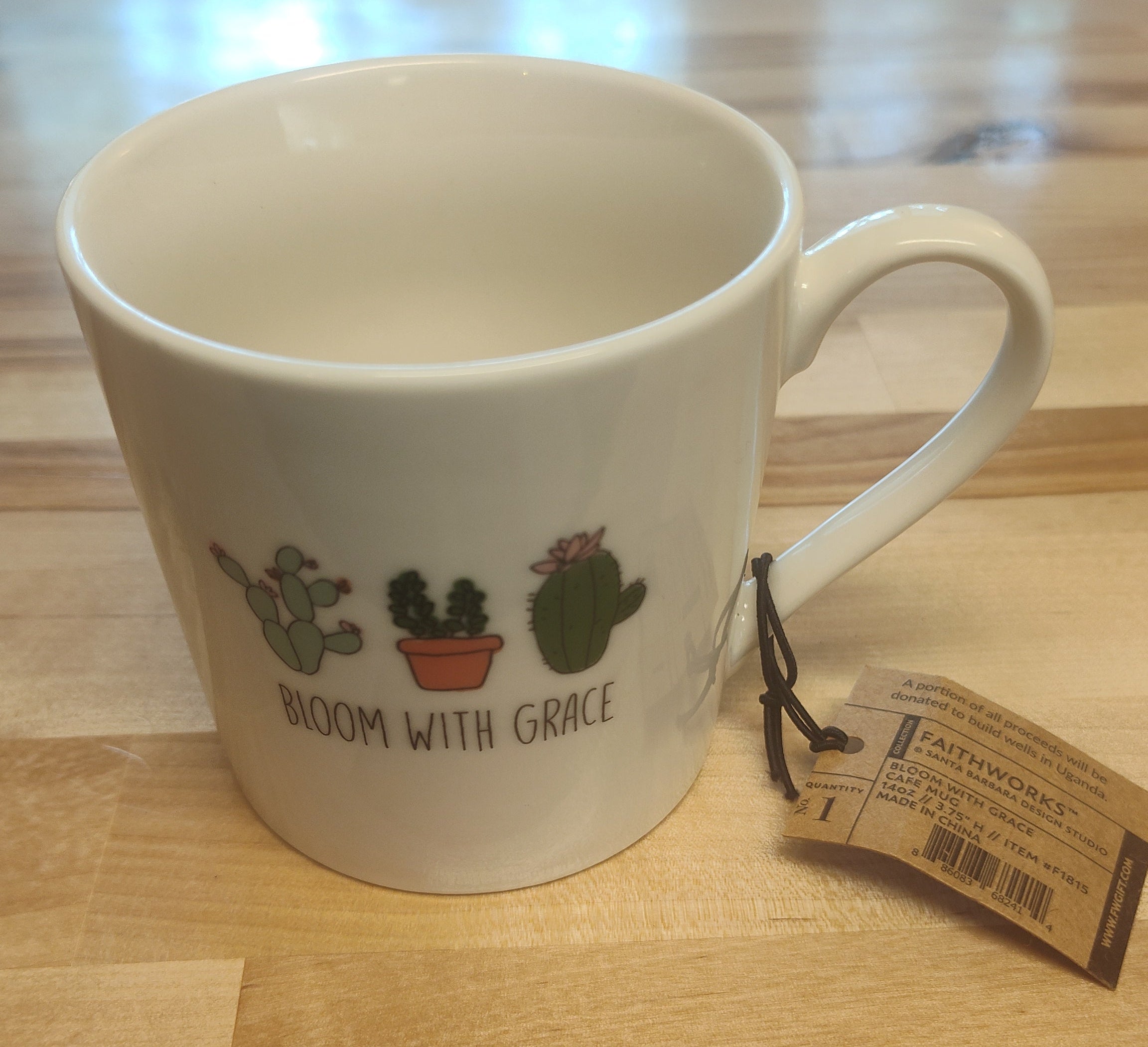 Faithworks "Bloom With Grace" 14 oz. Coffee Cup