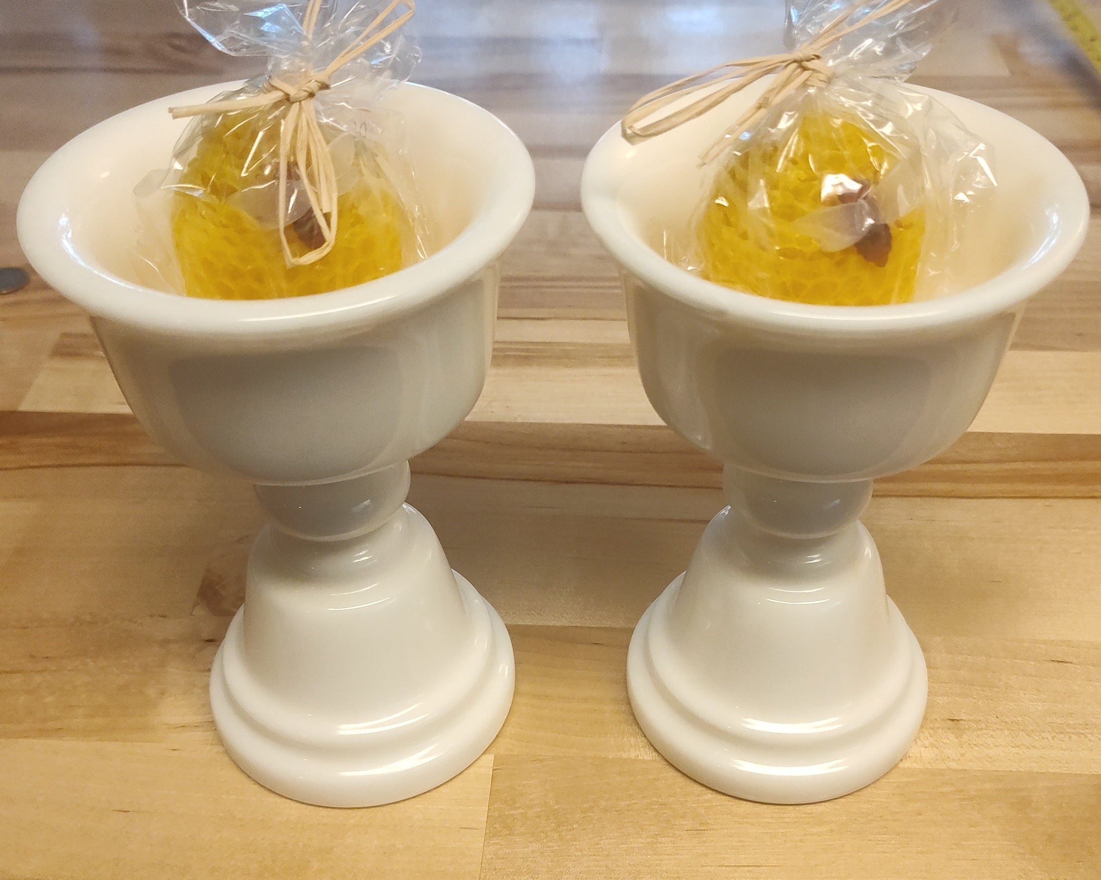 Votive or Pillar Stone Candle Holders - 6" Tall