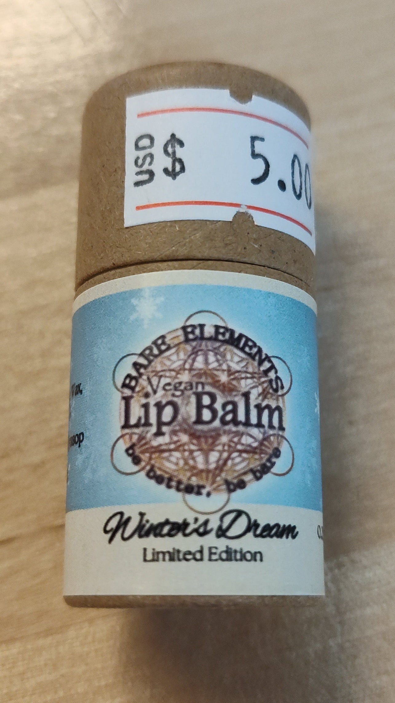 Lip Balm - Winter's Dream 1/4 oz Paper Push-Up Tube